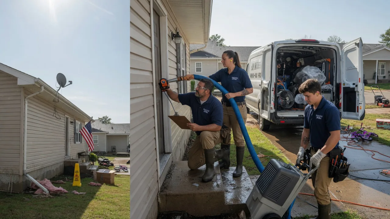 Ceiling Water Damage Restoration in Rushville, IN near me